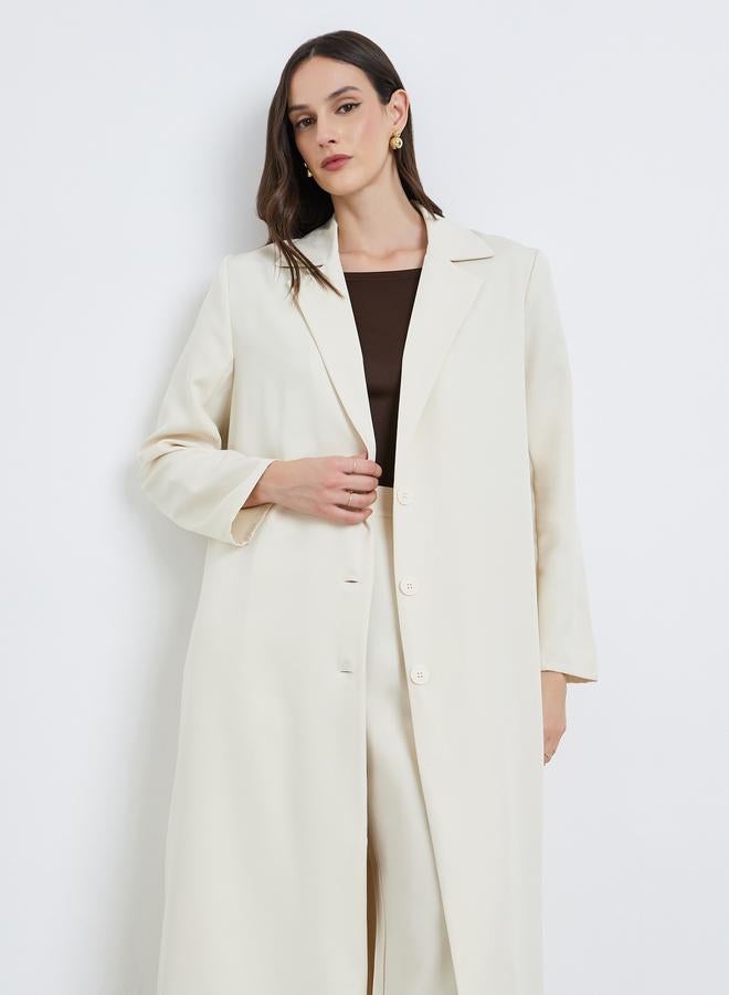 ستايلي كيمونو بليزر بأزرار وياقة نوتش - Image 1